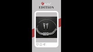 Stonefans Square Crystal Necklace and Earrings Sets Wedding Gifts Fashion Rhinestone Dubai Bridal [upl. by Ainadi366]