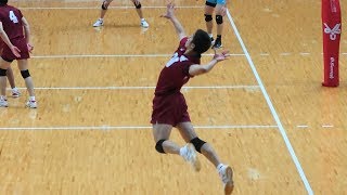 早稲田大20 宮浦健人選手の凄いサーブ 全日本インカレ2017より Japan volleyball [upl. by Aneeres]