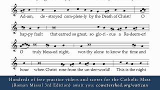 Exsultet • ICEL New Translation Practice Recording Roman Missal Third Edition [upl. by Hanover]