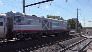 Amtrak amp NJ Transit HD 60fps Early Afternoon Action  Broad Street  Elizabeth 91316 [upl. by Nonaihr]