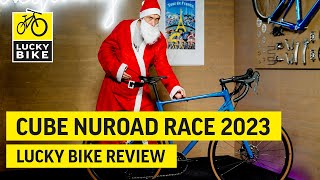 CUBE NUROAD RACE 2023 REVIEW  Schnelles und robustes Gravelbike [upl. by Anaicul350]