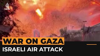 Video captures Israeli missile strike on central Gaza camp  Al Jazeera Newsfeed [upl. by Fonseca]