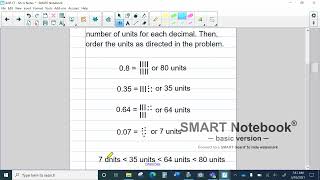 Lesson 123  Reteaching Video 3  Ordering Decimals [upl. by Ais]