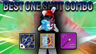 Godhuman  Spirit  Spikey Trident  One Shot Combo Update 23 Blox Fruits [upl. by Mehelhteb]