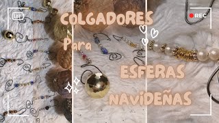 Colgadores para esferas navideñas con dos materiales y en poco tiempo Diy paso a paso [upl. by Edla309]