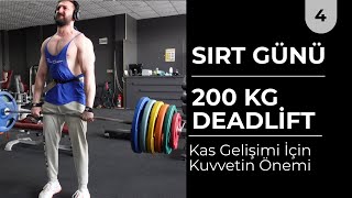 BULK KÜRÜ 23  SIRT ANTRENMANI 200 KG DEADLİFT VLOG SUSTANON PRİMOBOLAN DECA [upl. by Garrick782]