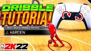 BEST DRIBBLE MOVES  HANDCAM DRIBBLE TUTORIAL IN NBA 2K22 HOW TO DRIBBLE FAST CURRENT GEN amp NEXTGEN [upl. by Gladdie]