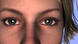 Eye zoom to space Daz Studio animation [upl. by Past314]