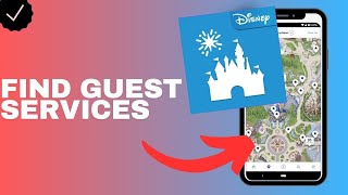 Where to find guest services on the map in the Disneyland app [upl. by Asial678]