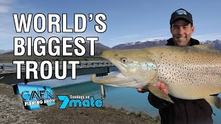 Worlds biggest trout caught on camera [upl. by Oflunra]