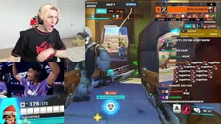 xQc reacts to Insane play by quotSugarfreequot  Overwatch World Cup [upl. by Mellisent]