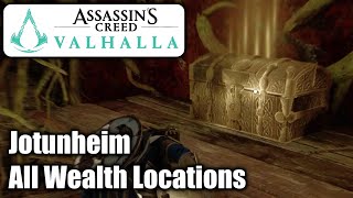 Assassins Creed Valhalla  All Wealth Locations  Jotunheim [upl. by Kciderf221]