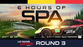 LIVE 6 Hours of Spa  Le Mans Virtual Series 2022 [upl. by Allecram]