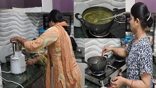 साग बनाते बनाते देखिये मेरा आज क्या हाल हो गया  sarson ka saag  Ashu and Arvind Vlogs [upl. by Nennerb]