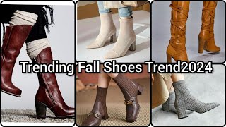 Top amp Trending Fall shoes trend 2024 what shoes to wear this fall 2024 Latest footwear collection [upl. by Yerfej]