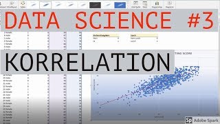 Korrelation berechnen  Data Science mit Excel 3 [upl. by Doi]