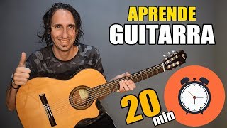 ¡Aprende como tocar guitarra en solo 20 minutos El mejor tutorial para principiantes [upl. by Akitahs]