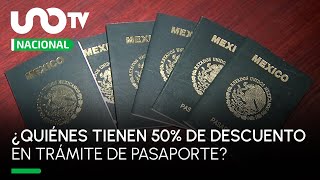 ¡Aprovecha ¿Quiénes pueden obtener 50 de descuento en costo de pasaporte en 2023 [upl. by Rocco927]