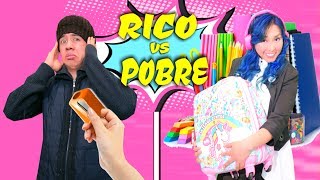 RICO VS POBRE 4  MATERIAL ESCOLAR  El Musical de Palomitas Flow [upl. by Chaney264]