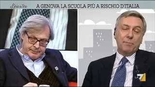 Nuovo scontro Sgarbi vs Barbacetto quotNella Prima Repubblica ceri e dicevi solo stronzatequot [upl. by Aztin]