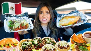 Eating Authentic MEXICAN FOOD Mukbang TACOS TORTA SOPES BIRRIA TACOS [upl. by Martz]