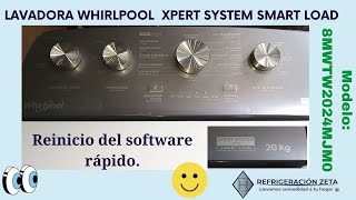 RESETEAR TU LAVADORA rápidamente whirlpool xpert system smart load explicado modelo 8MWTW2024MJM0 [upl. by Sandon]