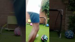 Dad playing football football footballskills shorts [upl. by Ayekram]