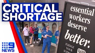 Australias largest clinical workforce says its in crisis  9 News Australia [upl. by Cozmo]