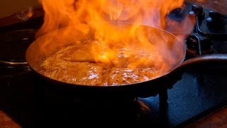 Chef David J Alvarez Flaming Crepe Suzette [upl. by Asseral631]