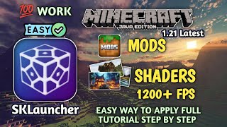 HOW TO ADD MODS AND SHADERS IN SKLauncher VERY EASY WAY [upl. by Ahsieken]