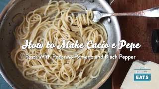 How to Make Cacio e Pepe Pasta With Cheese and Black Pepper [upl. by Elledoj]