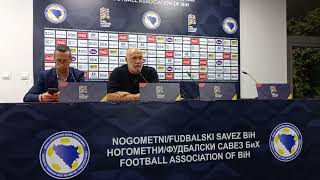 Liga nacija A 2024 BiH  Mađarska 02 konferencija za štampu BiH [upl. by Nosnorb]