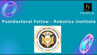 Postdoctoral Fellow  Robotics Institute Carnegie Mellon University Pittsburgh PA [upl. by Acinonrev468]