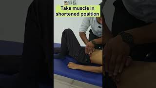 Back pain relief  iliopsoas muscle release physiotherapy backpain [upl. by Panter]