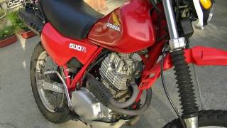 Honda XL500R Motorcycle Review  XR500 [upl. by Brenk]