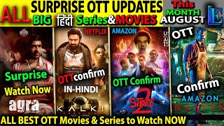 Stree2 OTT Release KALKI Netflix Hindi Raayan in Hindi AGRA NEW Movies amp Series AUG24 [upl. by Littman]