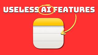 Useless AI Before Markdown 10 Features We Don’t Need in Apple Notes [upl. by Naitsabas]