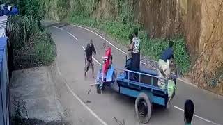 Hand Tractor Accident Sri lanka [upl. by Ahsinot]