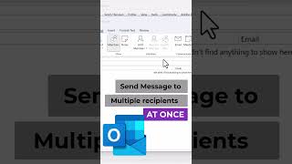 Send Message to Multiple recipients at once in Outlook [upl. by Daegal]