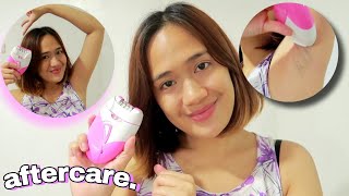 How to use EPILATOR hair removal  AFTER CARE KEDA epilator from ‎Shopee Philippines [upl. by Huesman18]