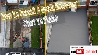 How To Install A Resin Driveway Start To Finish Dig Prep And Resin [upl. by Eilis]