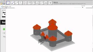 Geogebra castle in 3D [upl. by Ynoyrb]