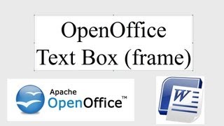 Text Boxes in OpenOffice Frames [upl. by Anitan]