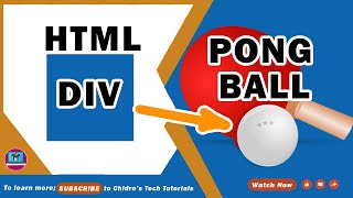 Convert HTML DIV into Pong Ball in jQuery  JavaScript  ChidresTechTutorials [upl. by Harday110]