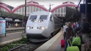 SJ X2000 at Copenhagen Central Station [upl. by Enrobso]