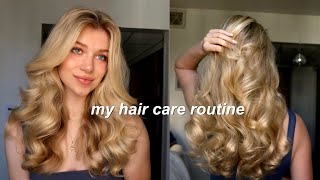 my hair care routine for HEALTHY hair [upl. by Ellehsal165]