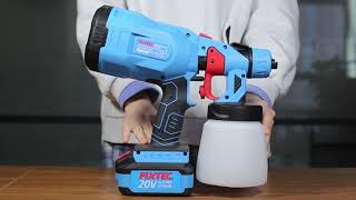 FIXTEC 20V Electric Paint Spray Gun [upl. by Llenrup]