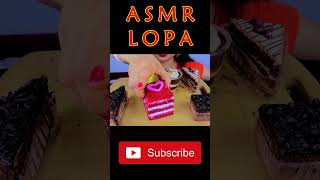 ASMR EATING CHOCOLATE CAKE MIO AMORE CAKE EATING SOUND NO TALKING MUKBANG [upl. by Aronaele21]