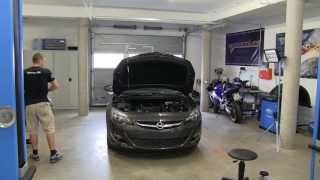 Opel Astra J 14 Turbo Chiptuning Einbau und Leistungsmessung [upl. by Maude31]