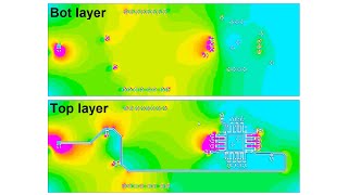 free Multilayer PDN simulation for KiCad FEMM 42 Finite Element Analysis ground bouncevoltage drop [upl. by Adidnac]